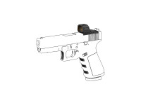 Vector Frenzy 1x16x21 Glock MOS red dot irányzék