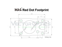 Vector Optics MAG Cantilever-Picatinny-Erhöhung 1,1" für Rotpunktvisier - Frenzy