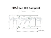 Vector Optics RMR Cantilever-Picatinny-Erhöhung 1,1" für Rotpunktvisier - Frenzy