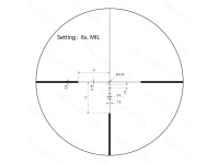 Vector Optics Continental x8 1-6x24i ED Fiber céltávcső Vector Optics Continental x8 1-6x24i ED Fiber céltávcső